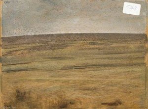 An Exmoor View (verso) — Sir Alfred James Munnings, Impressionistic Landscape