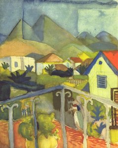 St. Germain Near Tunis — August Macke, Expressionism