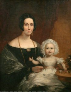 Mrs John Batten, Mayoress of Penzance, and Child