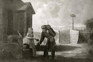Confederate Soldier At The Well, (painting) — David Gilmour Blythe