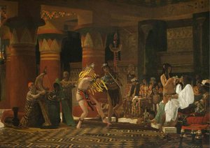 Pastime In Ancient Egypt Three Thousand Years Ago — Lourens Alma Tadema, Victorian Realism