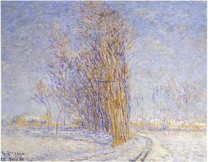 Landscape In Snow — Gustave Loiseau