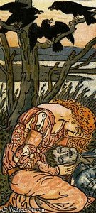 Sorrowful Maiden — Walter Crane