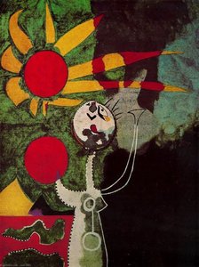 Mujer Delante Del Sol — Joan Miró, Expresionismo Surrealista