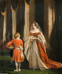 Harriet Elizabeth Georgiana Leveson-gower, Duchess Of Sutherland In Her Coronation Robes — Charles Robert Leslie