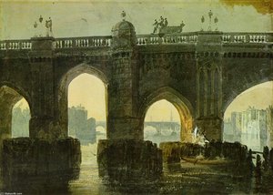 Old London Brige — Joseph Mallord William Turner, Romanticism