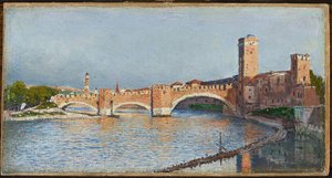 Scaliger Bridge In Verona — Aleksander Gierymski