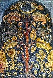 Sketch Of Mosaic To The Monument To Kuinji — Nicholas Roerich, Art Nouveau