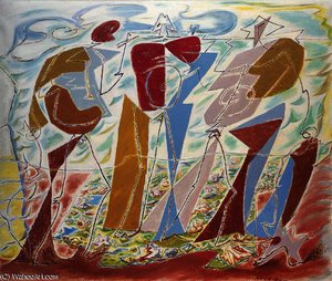 Men To The Sea — André Masson