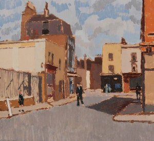 A Street In Spring — Edward Morland Lewis