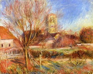 Die Kirche In Essoyes — Pierre-auguste Renoir, Impressionismus