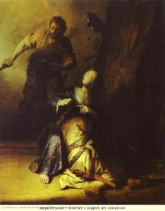 Samson Betrayed By Delilah — Rembrandt Van Rijn, Baroque