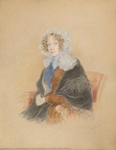 Portrait Of Princess Franziska Kaunitz-rietberg — Josef Kriehuber