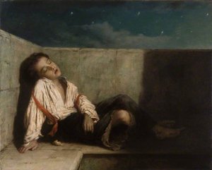 A Recess On A London Bridge — Augustus Edwin Mulready
