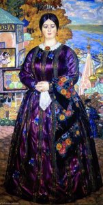 The Merchant's Wife — Boris Mikhailovich Kustodiev