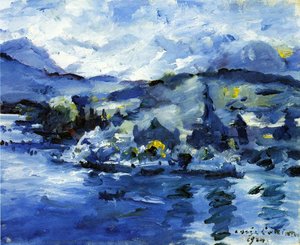 Lake Lucerne, Afternoon — Lovis Corinth, Post-impressionism
