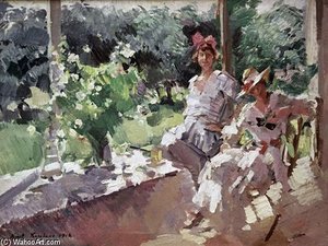 A Terrace — Konstantin Alexeievitch Korovin
