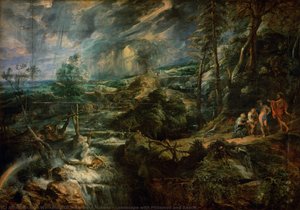 Landscape With Philemon And Baucis — Werkstatt Von Peter Paul Rubens, Baroque