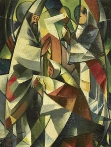 In The Church — David Davidovich Burliuk