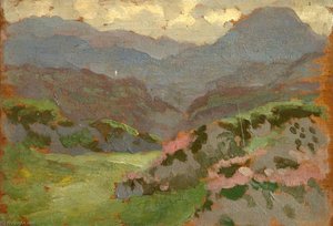 Landscape, Scottish Mountains — Sidney Herbert Sime