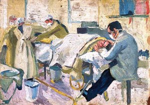 First World War An Operating Theatre in a Hospital Ship