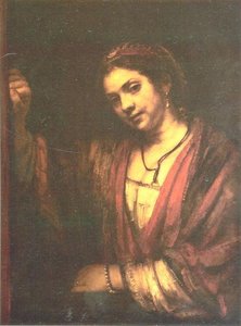 Woman In The Window — Rembrandt Van Rijn, Baroque