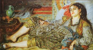 Odalisque (también Conocida Como Mujer Algerina) — Pierre-auguste Renoir, Impressionist Painting