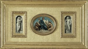 Sketch For The Courtroom Of The Cour Des Assises Of The Palais De Justice In Paris: Justice Protecting The Weak — Léon Joseph Florentin Bonnat