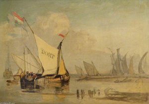 Dutch Barges Off The Coast — John Sell Cotman
