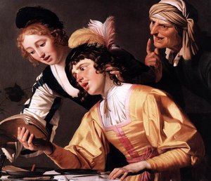 El Concierto (detalle) — Gerard Van Honthorst