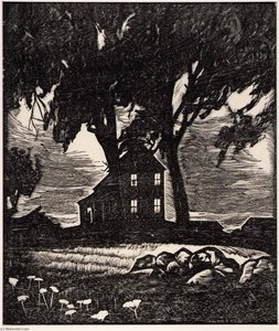 Wind In The Elms — Howard Cook