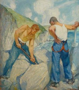 Purbeck Cliffside Quarrymen — Alfred Palmer