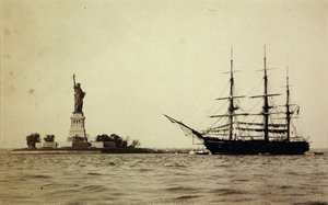 Statue Of Liberty In New York Bay — David Claypoole Johnston