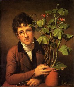 Rubens Peale With A Geranium — Rembrandt Peale, Neoclassical Portraiture