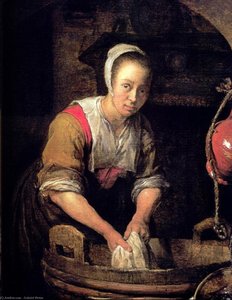 Washerwoman — Gabriel Metsu
