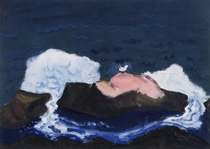 Bird And Breaking Wave — Milton Avery
