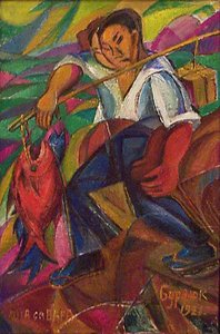 Japan Fisherman — David Davidovich Burliuk