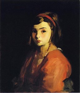 Little Girl In Red (also Known As Agnes In Red) — Robert Henri