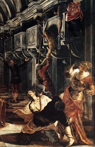 St Mark Working Many Miracles (detail) — Jacopo Tintoretto, Baroque