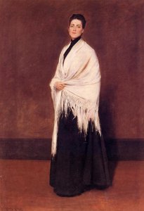 Portrait Of Lady C. (also Known As Lady With A White Shawl) — William Merritt Chase
