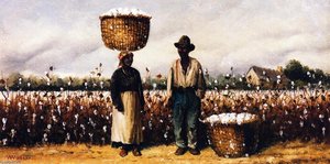 Two Cotton Pickers In A Field — William Aiken Walker