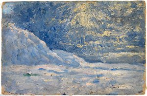 The Sun And Mount Moritsen, Spitzbergen — Frank Wilbert Stokes