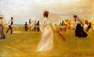 Tennis Game By The Sea — Max Liebermann, Impressionism