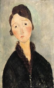 Portrait Of A Young Woman — Amedeo Clemente Modigliani, Early Modernist Expressionism