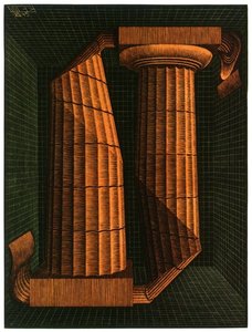 Doric Columns — Maurits Cornelis Escher