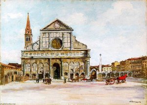 Santa Maria Novella À Florence (titre Inscrit) — Joseph-félix Bouchor