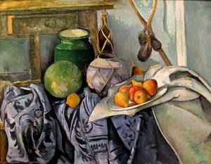 Still Life With A Ginger Jar And Eggplants — Paul Cézanne, Post-impressionism