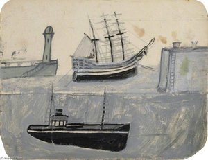 Ships In Harbour — Alfred Wallis