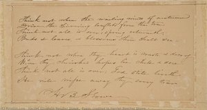 Poem, Credited To Harriet Beecher Stowe — Harriet Elisabeth Beecher Stowe