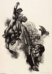 Tear Gas — Louis Lozowick